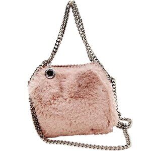 (L4) Stella McCartney Shoulder Bag Pink Polyester